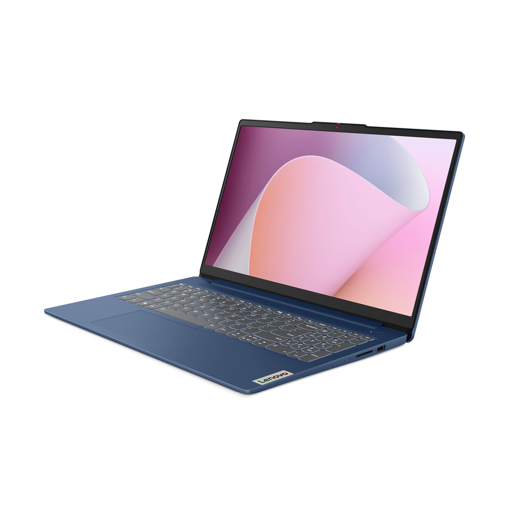 Lenovo IdeaPad Slim 3 15AMN8 AMD Ryzen™ 5 7520U Ordinateur portable 39,6 cm (15.6") Full HD 16 Go LPDDR5-SDRAM 512 Go SSD Wi-Fi 6 (802.11ax) Windows 11 Home Allemand Bleu