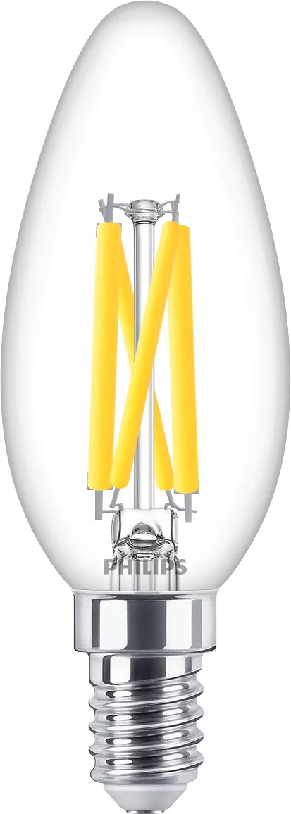 Philips Ampoule flamme transparente à filament 60W B35 E14