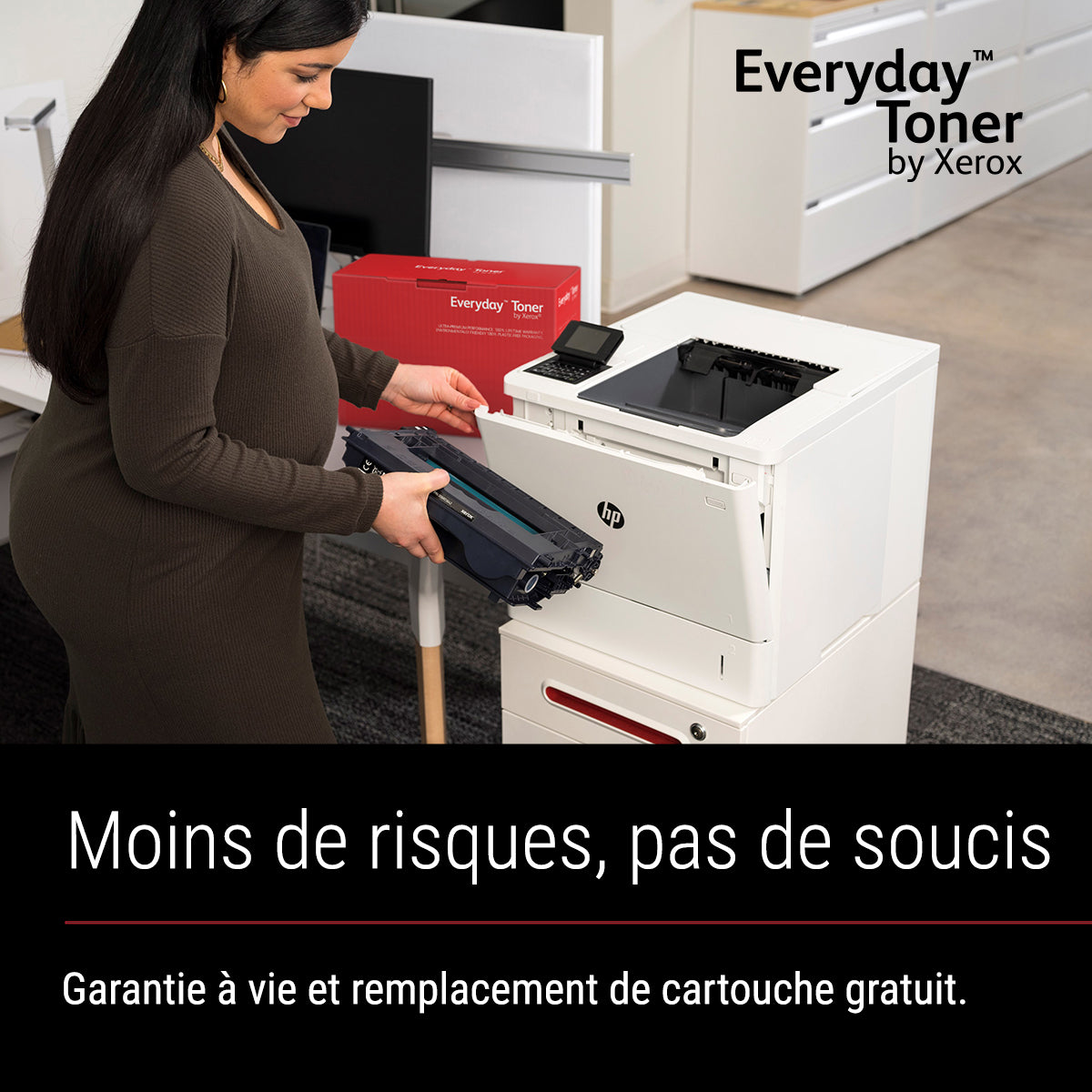 Toner Noir Everyday™ de Xerox compatible avec Brother TN2510XL, Grande capacité