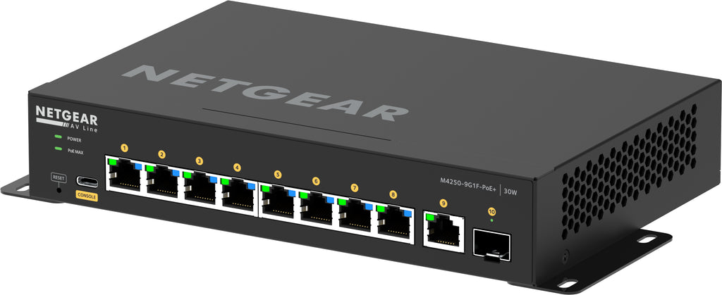 NETGEAR GSM4210PD Switch Gigabit Ethernet Géré L2/L3 PoE Noir