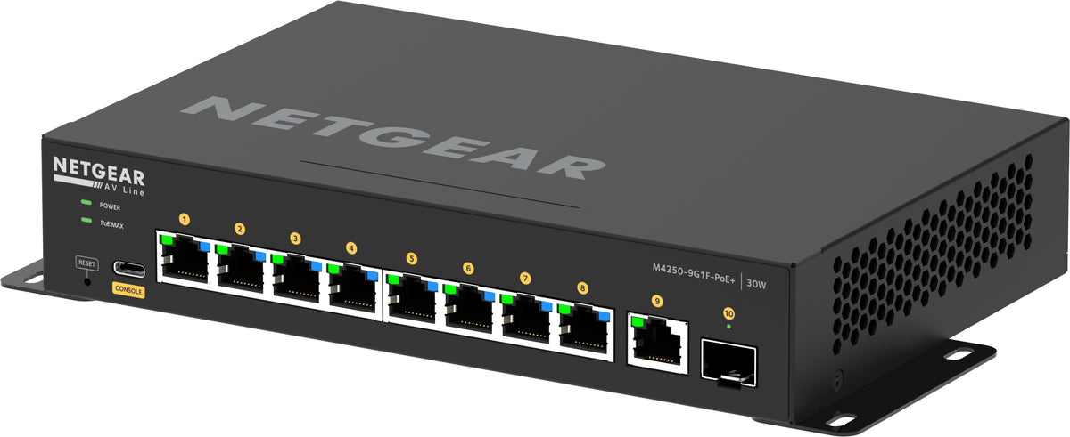 NETGEAR GSM4210PD Switch Gigabit Ethernet Géré L2/L3 PoE Noir