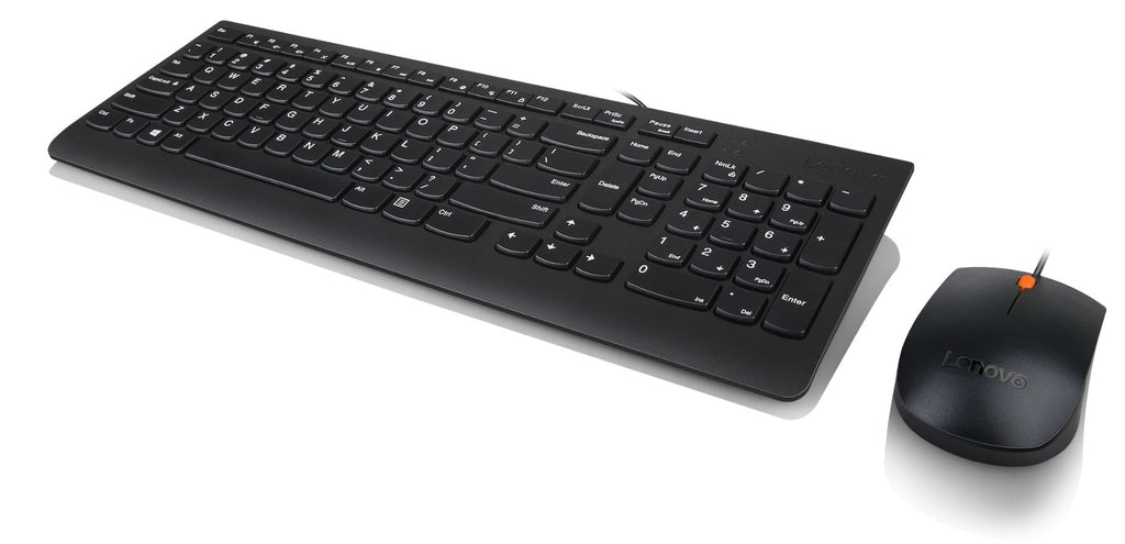Lenovo 300 Combo Clavier et Souris USB, Disposition QWERTZ Allemand, Noir