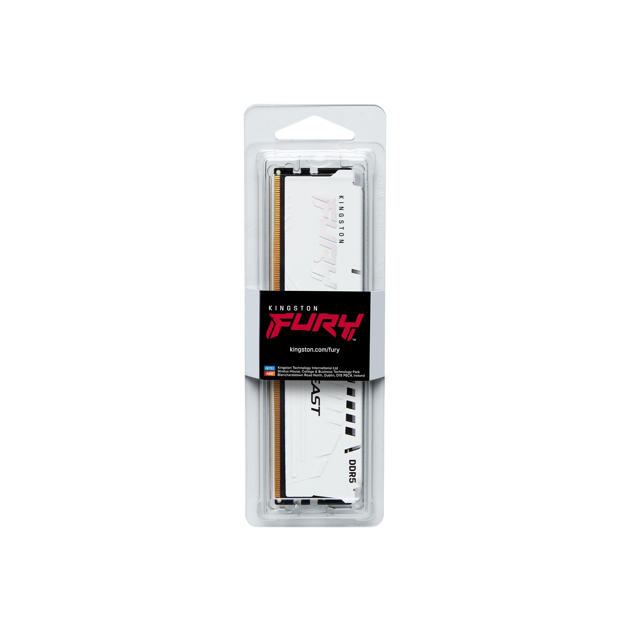 Kingston Technology FURY Beast 16 Go 6000 MT/s DDR5 CL30 DIMM White EXPO