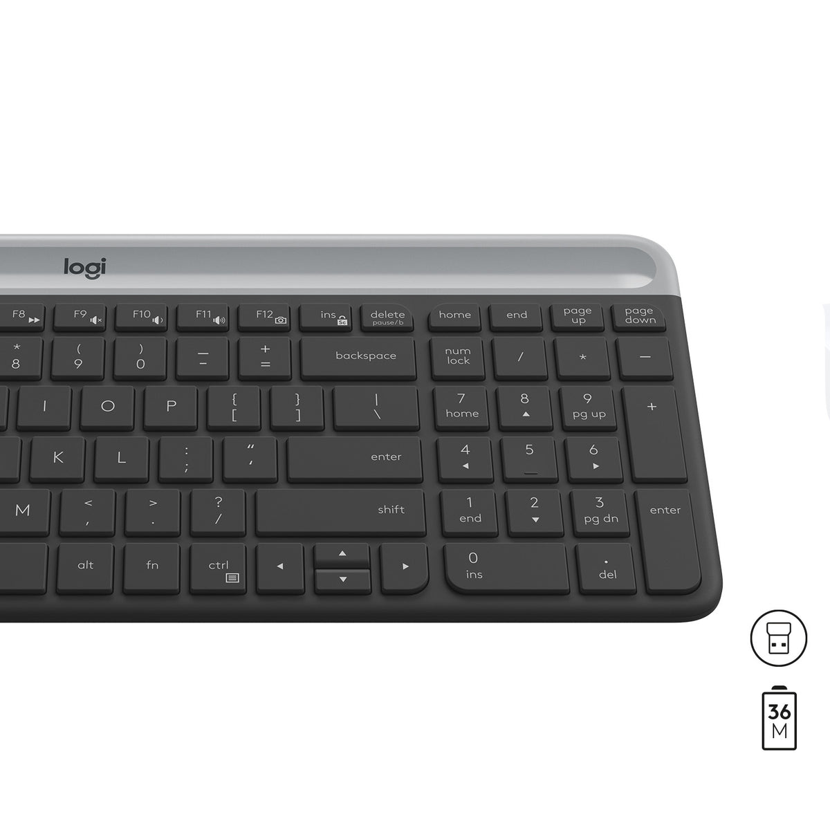 Logitech Slim Wireless Combo MK470 Ensemble Clavier et Souris Sans Fil US International
