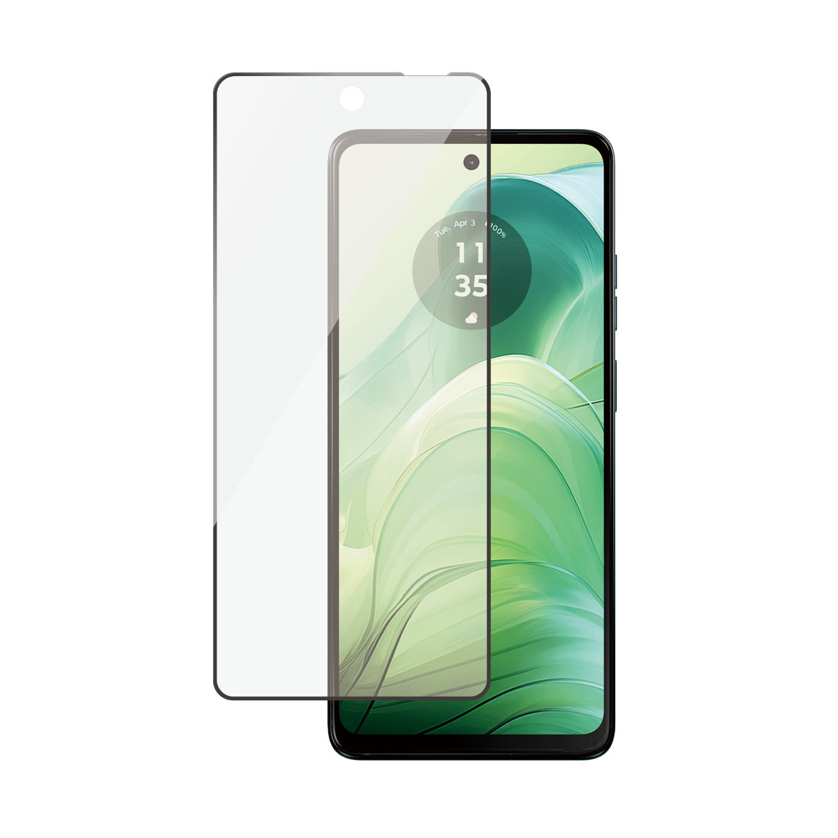 PanzerGlass SAFE. Screen Protector pour Motorola Moto G04, G24, G24 Power, Ultra-Wide Fit, Transparent