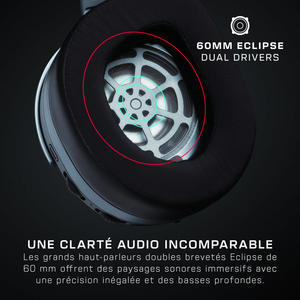 Turtle Beach Stealth 700 Noir PC Casque Gaming sans Fil w/ 80hr Batterie, Écouteurs de 60mm, Deux émetteurs et Bluetooth