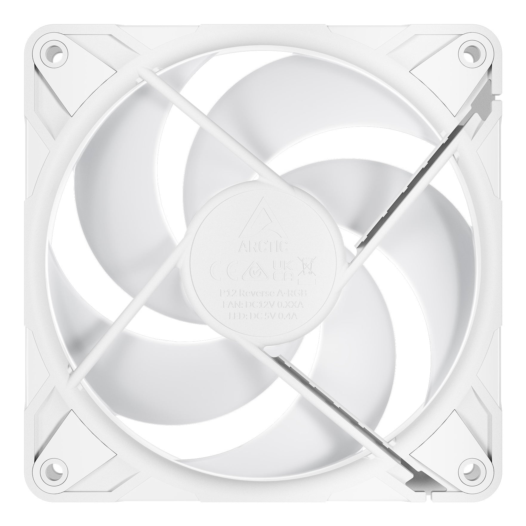 ARCTIC Freezer P12 Pro Reverse A-RGB (White) Boitier PC Ventilateur 12 cm Blanc 1 pièce(s)