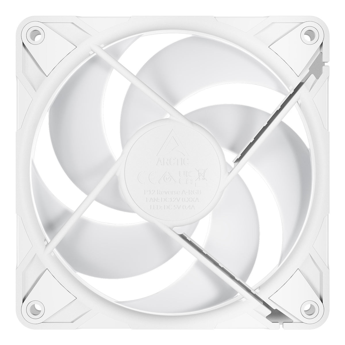 ARCTIC Freezer P12 Pro Reverse A-RGB Blanc, Pack de 3 Ventilateurs de Boîtier PC 12 cm