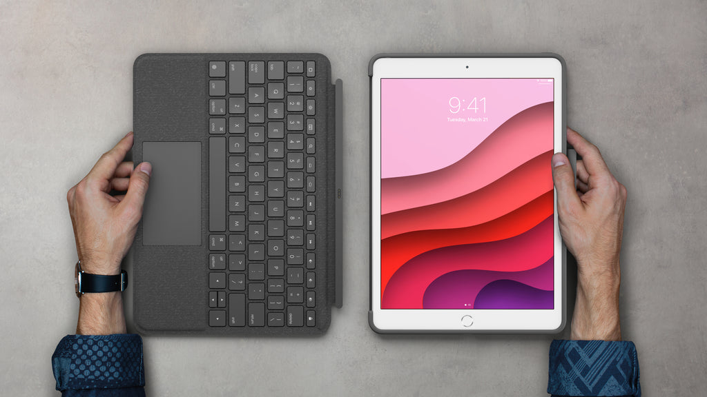 Logitech Combo Touch Tastatur og folio-kasse 5-niveau Kablet Tysk