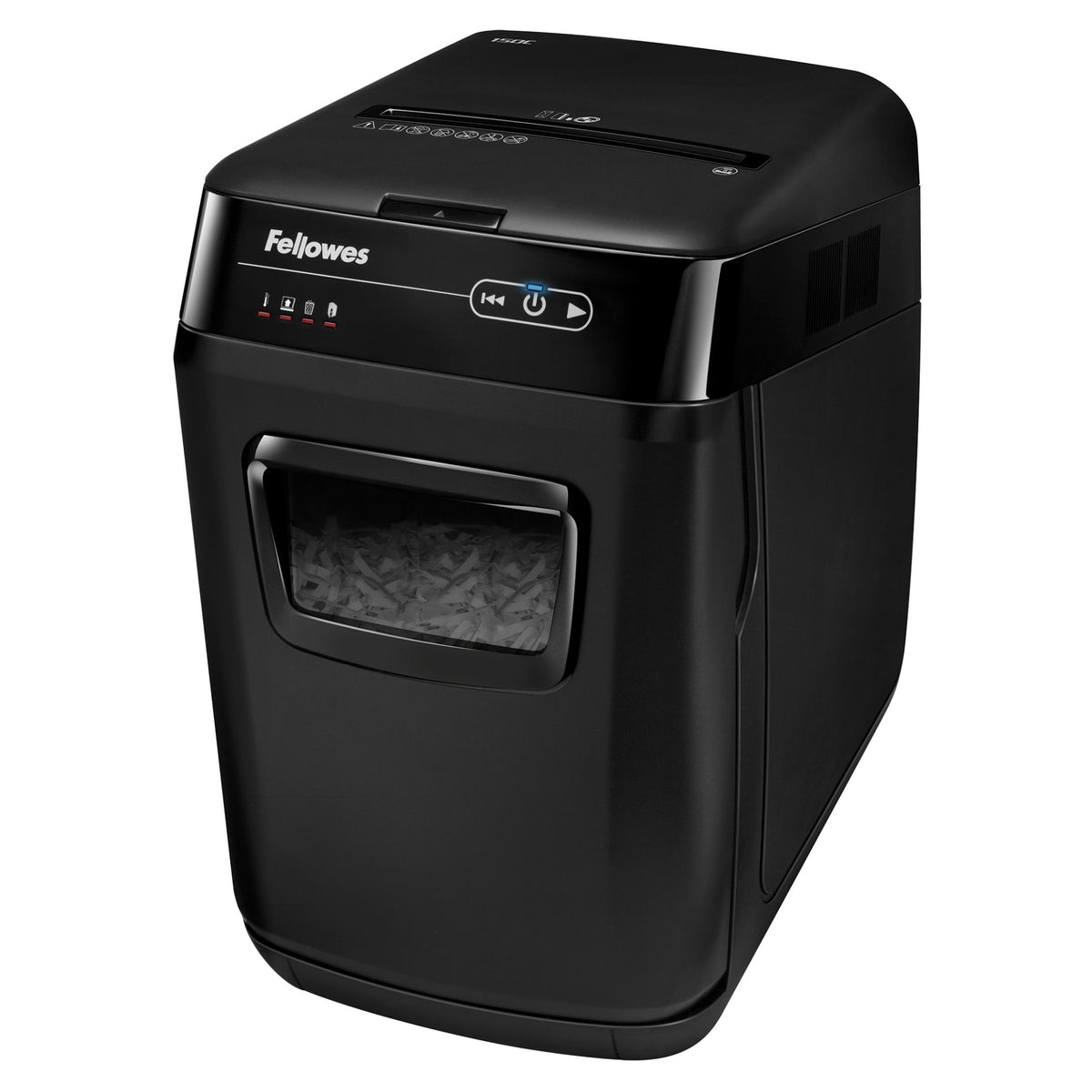 Fellowes AutoMax 150C Destructeur de Papier à Coupe Croisée, 23 cm, Noir et Gris