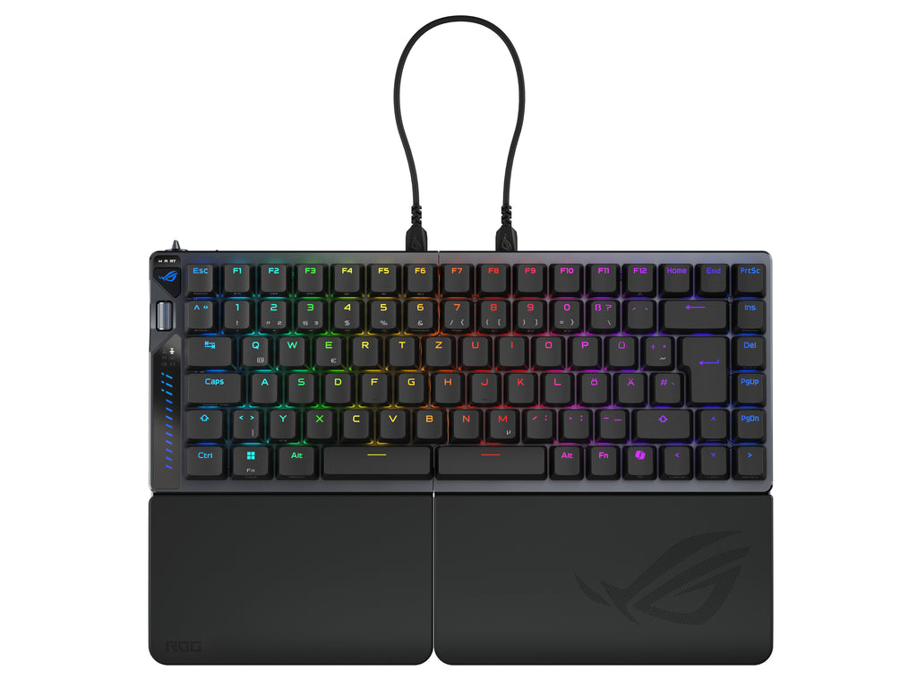 ASUS ROG Falcata Clavier Gaming QWERTZ Allemand, USB, RF Wireless et Bluetooth, Noir