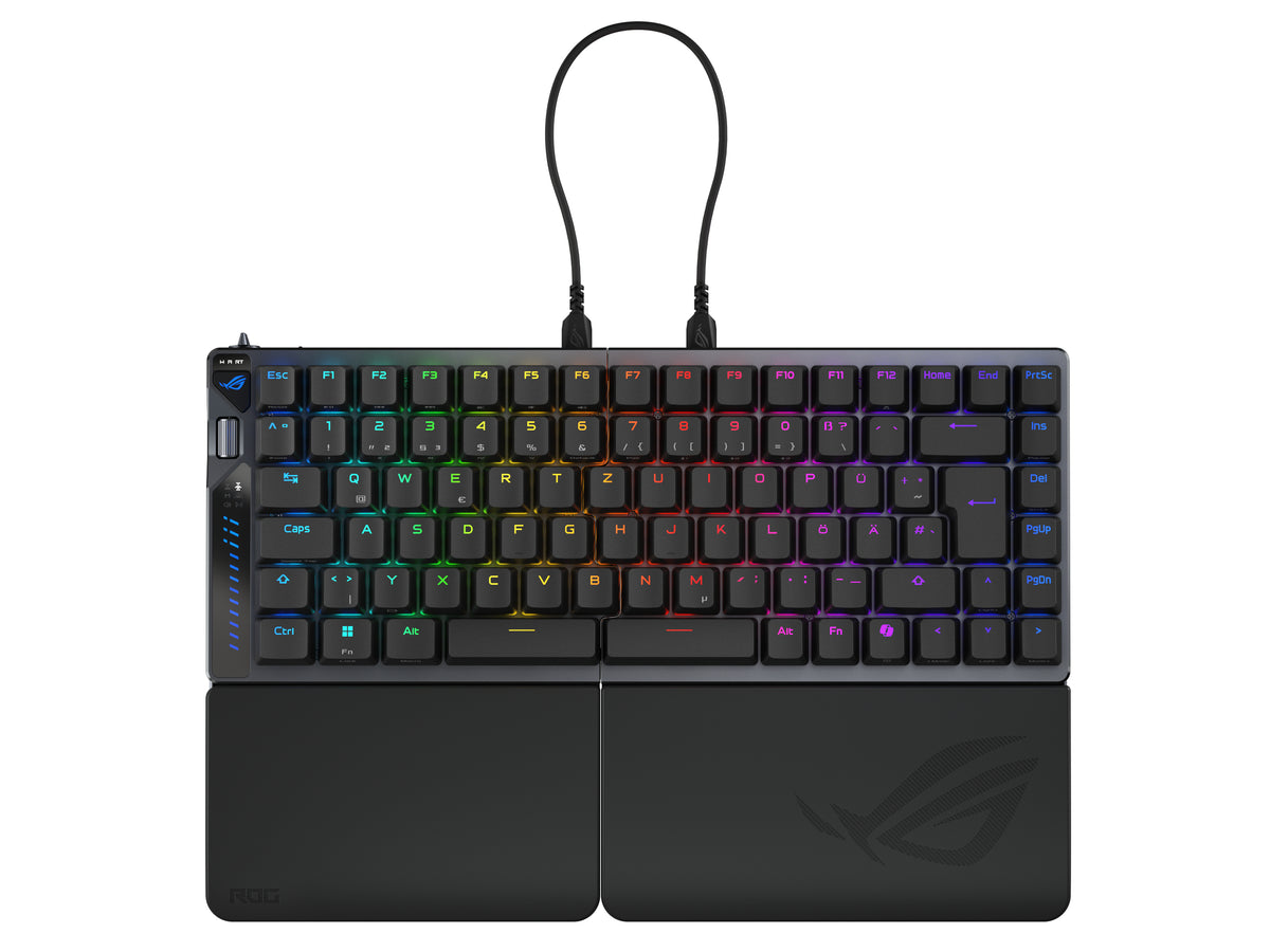ASUS ROG Falcata Clavier Gaming QWERTZ Allemand, USB, RF Wireless et Bluetooth, Noir
