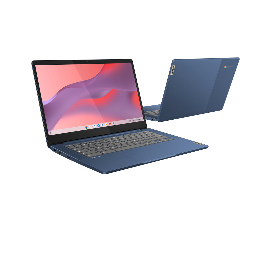 Lenovo IdeaPad Slim 3 Chrome 14M868 MediaTek Kompanio 520 Chromebook 35,6 cm (14") Full HD 4 Go LPDDR4x-SDRAM 64 Go eMMC Wi-Fi 6 (802.11ax) ChromeOS Bleu Allemand - vue 7