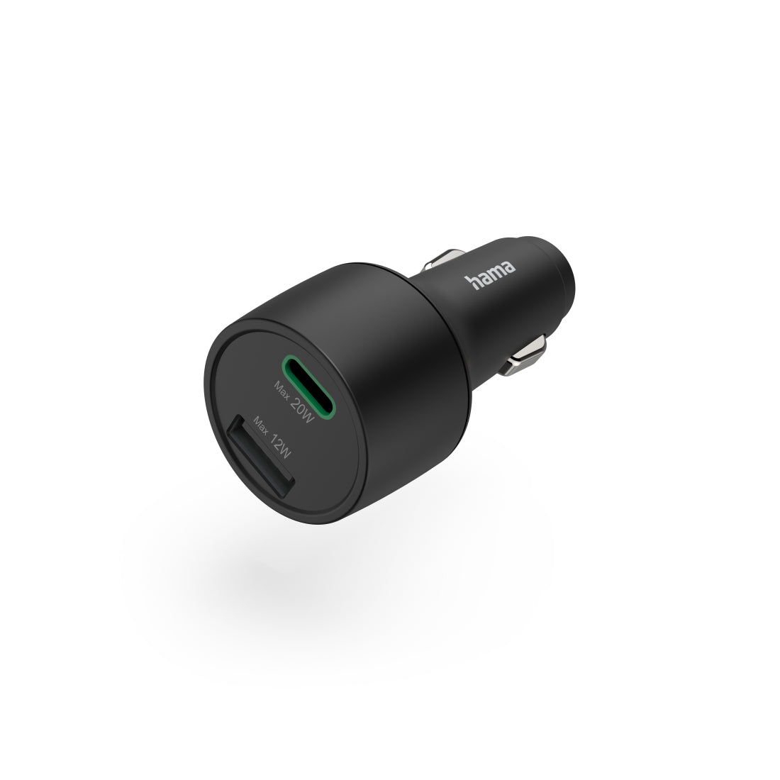 Hama 00201690 Chargeur de Smartphone Allume-cigare, Charge Rapide, Noir