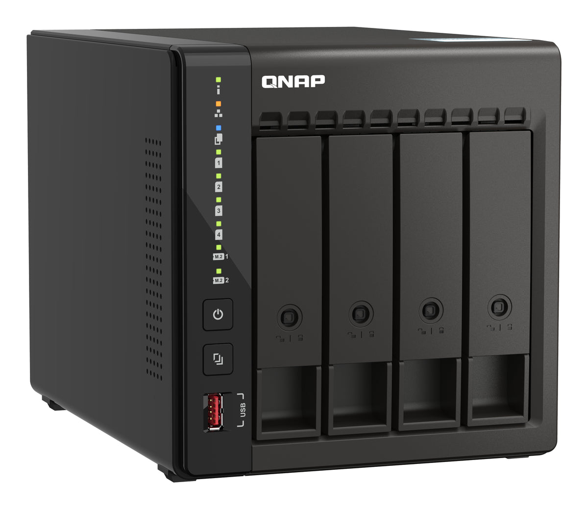 QNAP TS-453E NAS Tower Intel® Celeron® J6412 8 GB 0 TB QNAP QTS Nero
