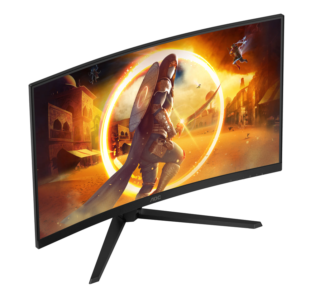 AOC G4 CQ32G4VEAD écran plat de PC 80 cm (31.5") 2560 x 1440 pixels Noir, Gris