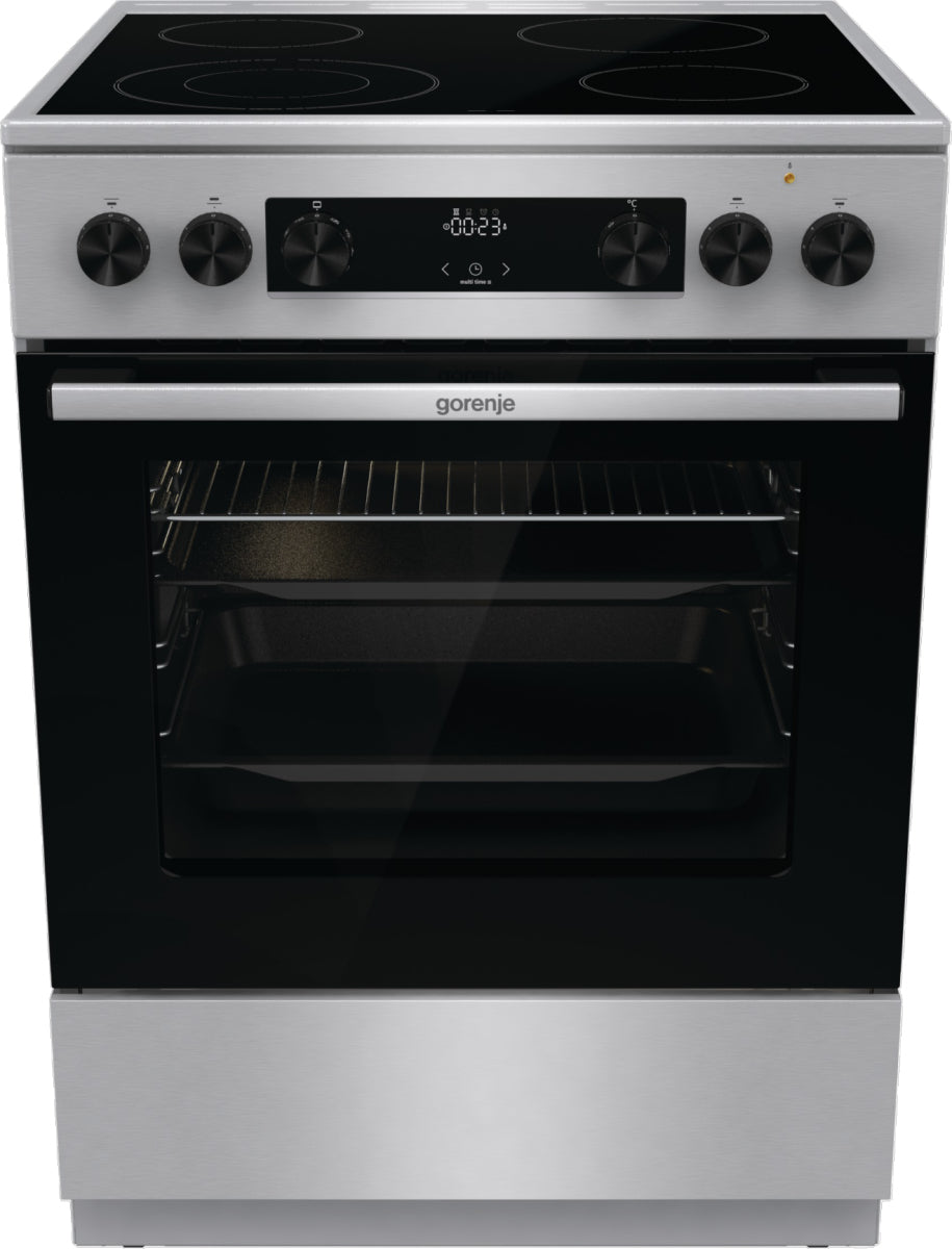 Gorenje GECS6C70XC four et cuisinière Electrique Plaque de cuisson à bobine Acier inoxydable
