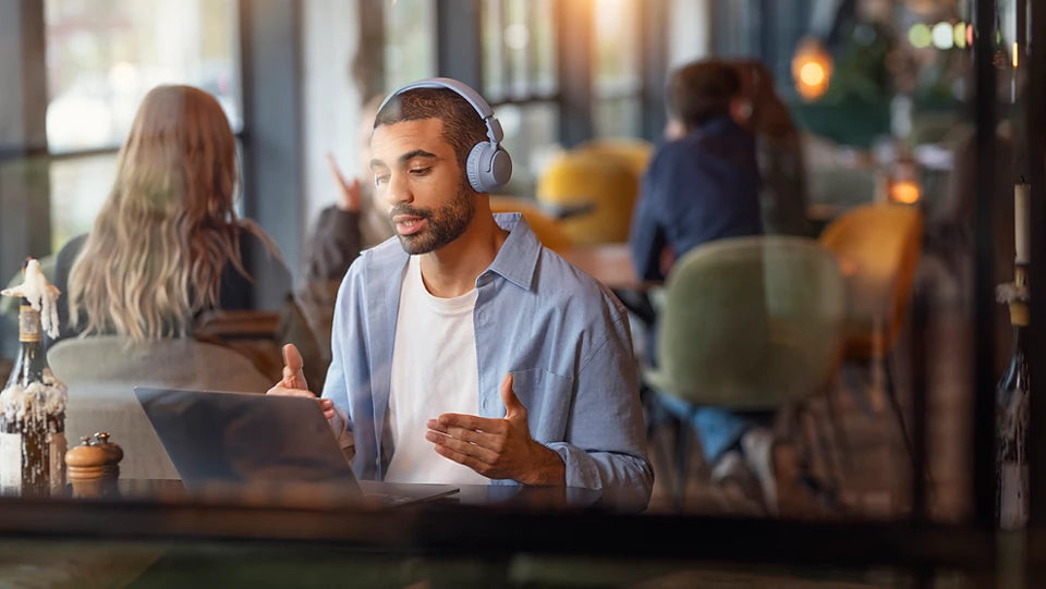 Philips TAH4000LB/00 casque Sans fil Arceau Appels/Musique USB Type-C Bluetooth Bleu clair