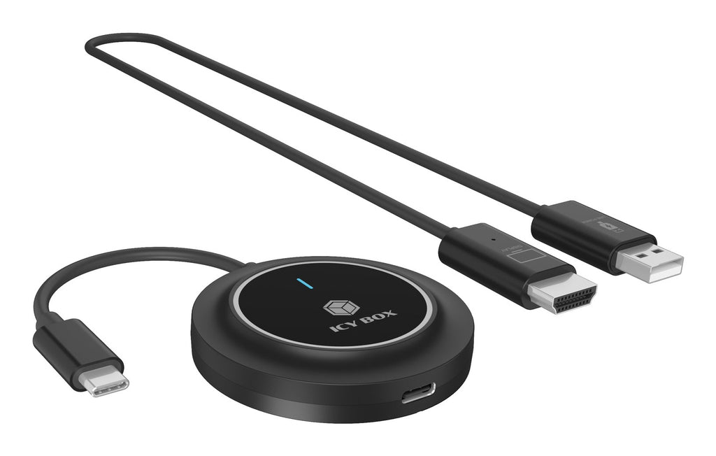 ICY BOX IB-WL101 système de présentation sans fil HDMI / USB Type-C Clé logicielle