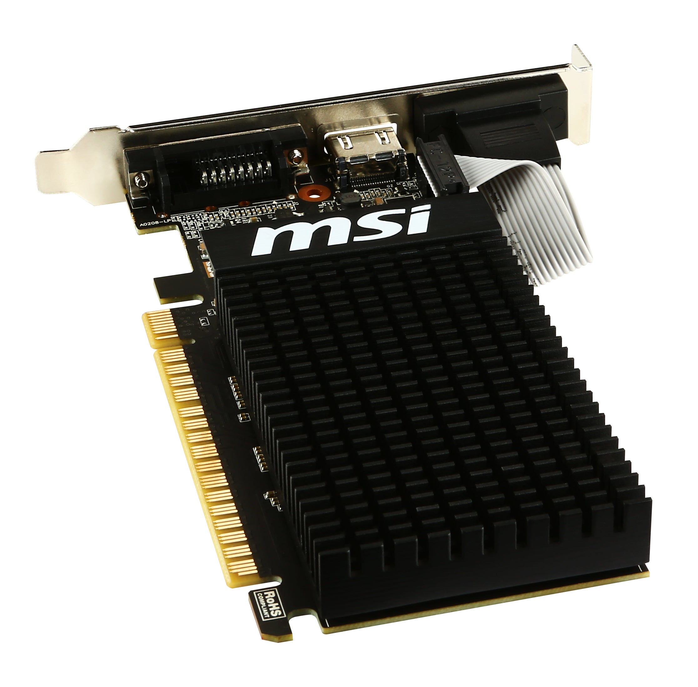 MSI GT 710 2GD3H LP carte graphique NVIDIA GeForce GT 710 2 Go GDDR3
