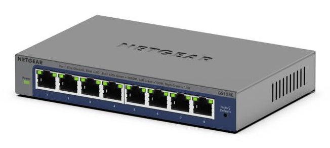 NETGEAR Plus GS108Ev4 Switch 8-porte Gigabit Ethernet
