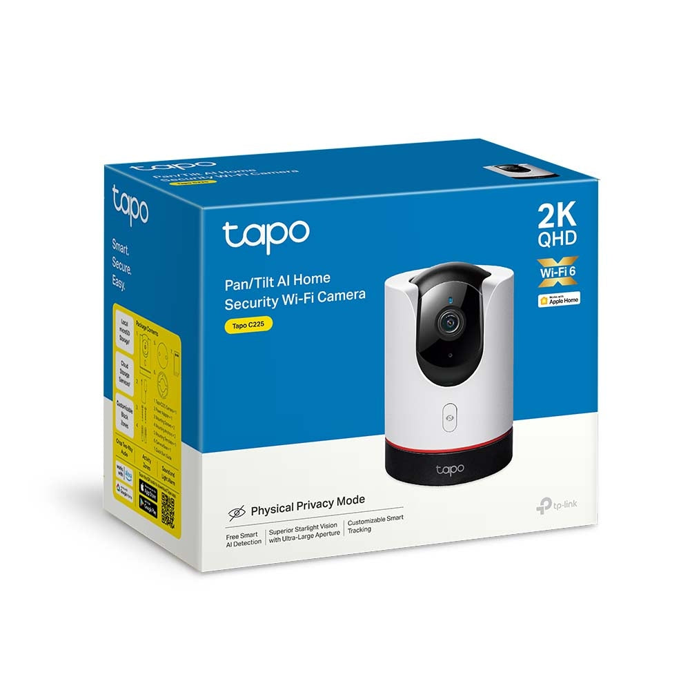 TP-Link Tapo C225 Caméra de Sécurité IP Intérieure Tower, 2560 x 1440 pixels, Vision 360°