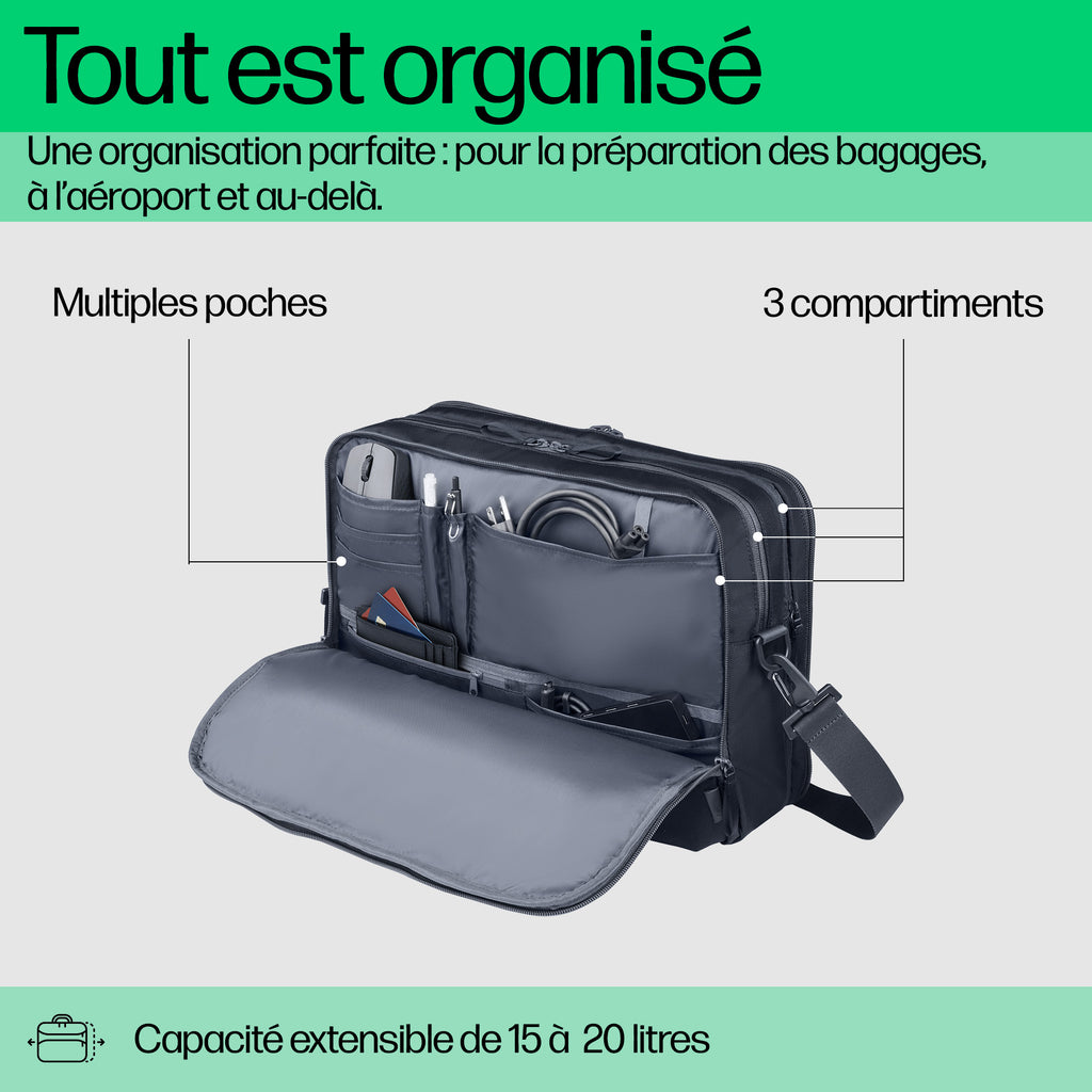HP Sac pour ordinateur portable Travel Plus 15 litres 14 pouces - vue 4