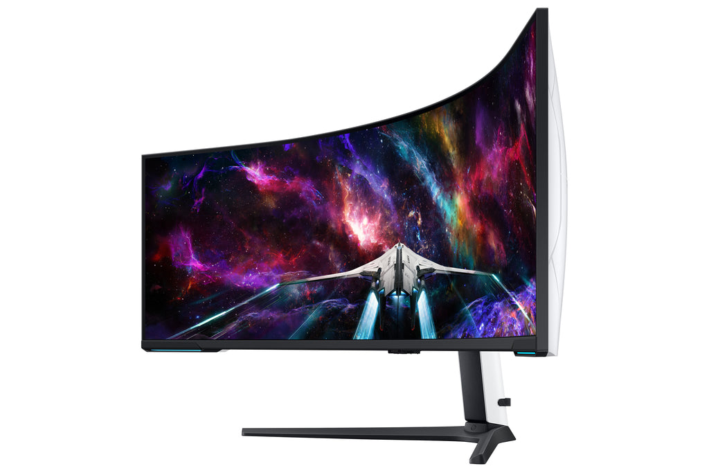Samsung Samsung G95NC écran plat de PC 144,8 cm (57") 7680 x 2160 pixels Dual UHD QLED Blanc