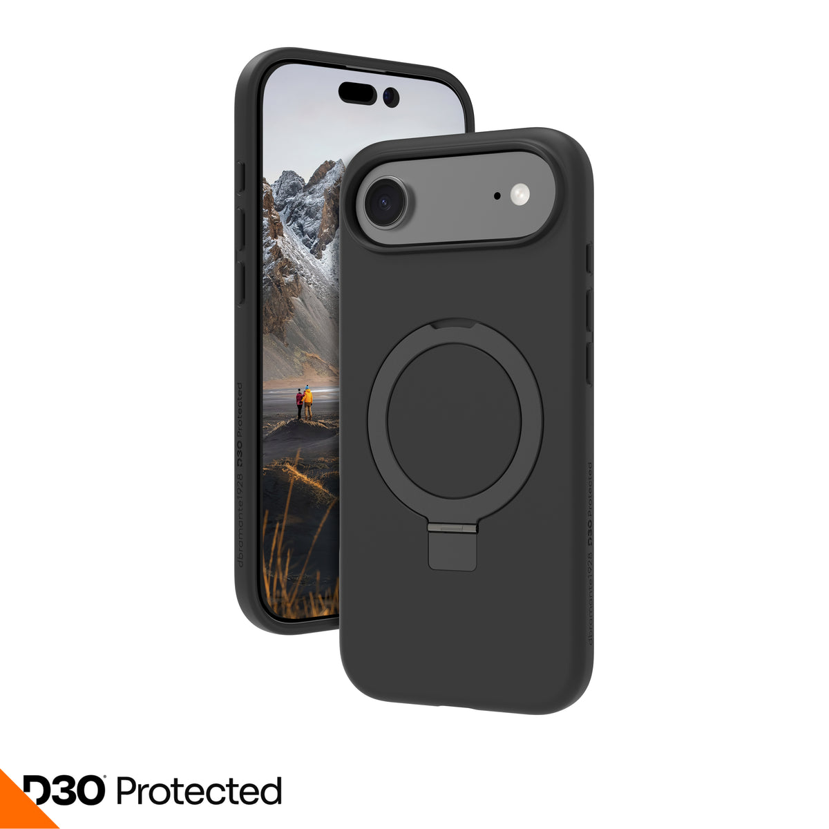 dbramante1928 Iceland Ultra D3O MS Kick Coque de Protection pour iPhone 17 Air, Noir