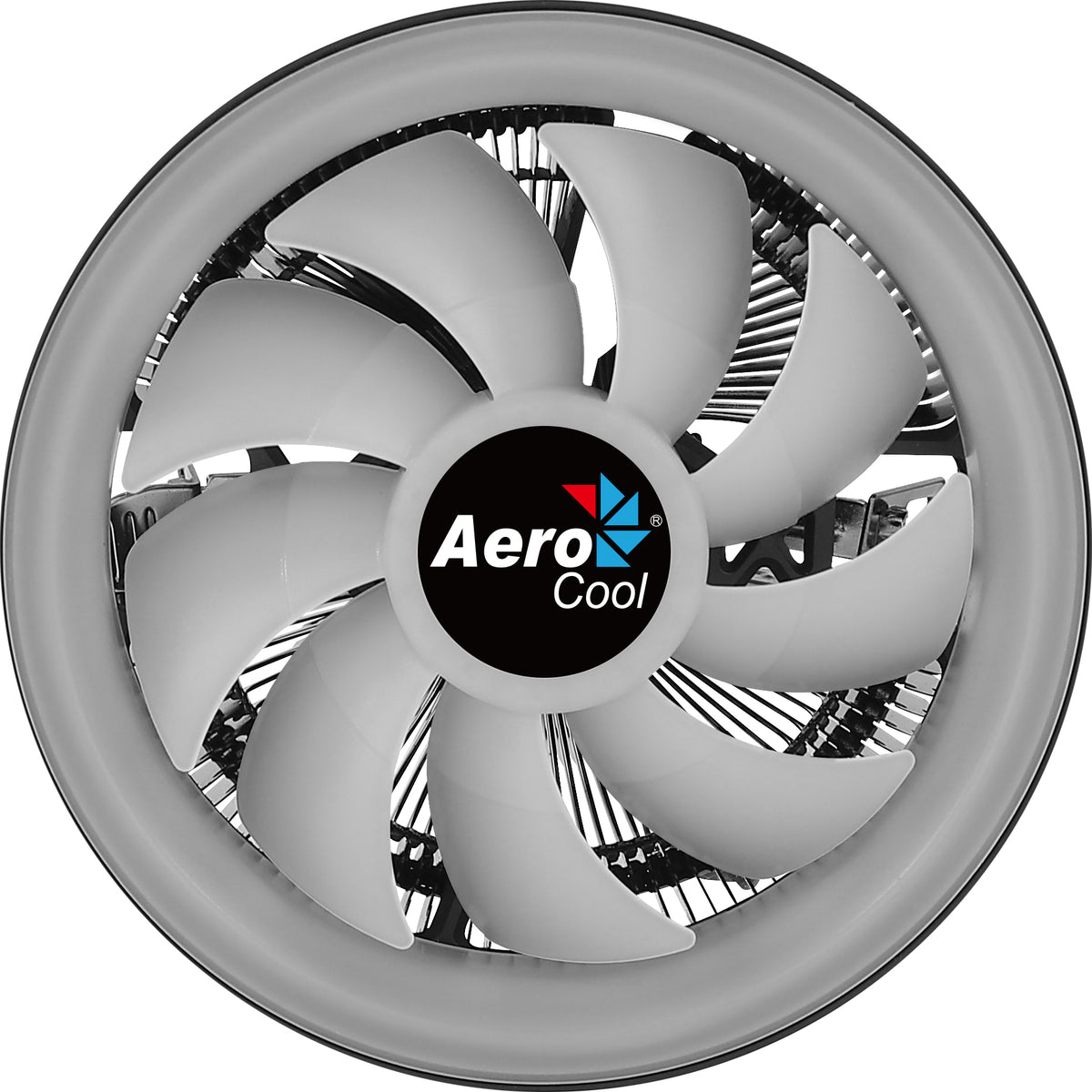 Aerocool Core Plus Refroidisseur de Processeur 13,6 cm, Noir et Blanc