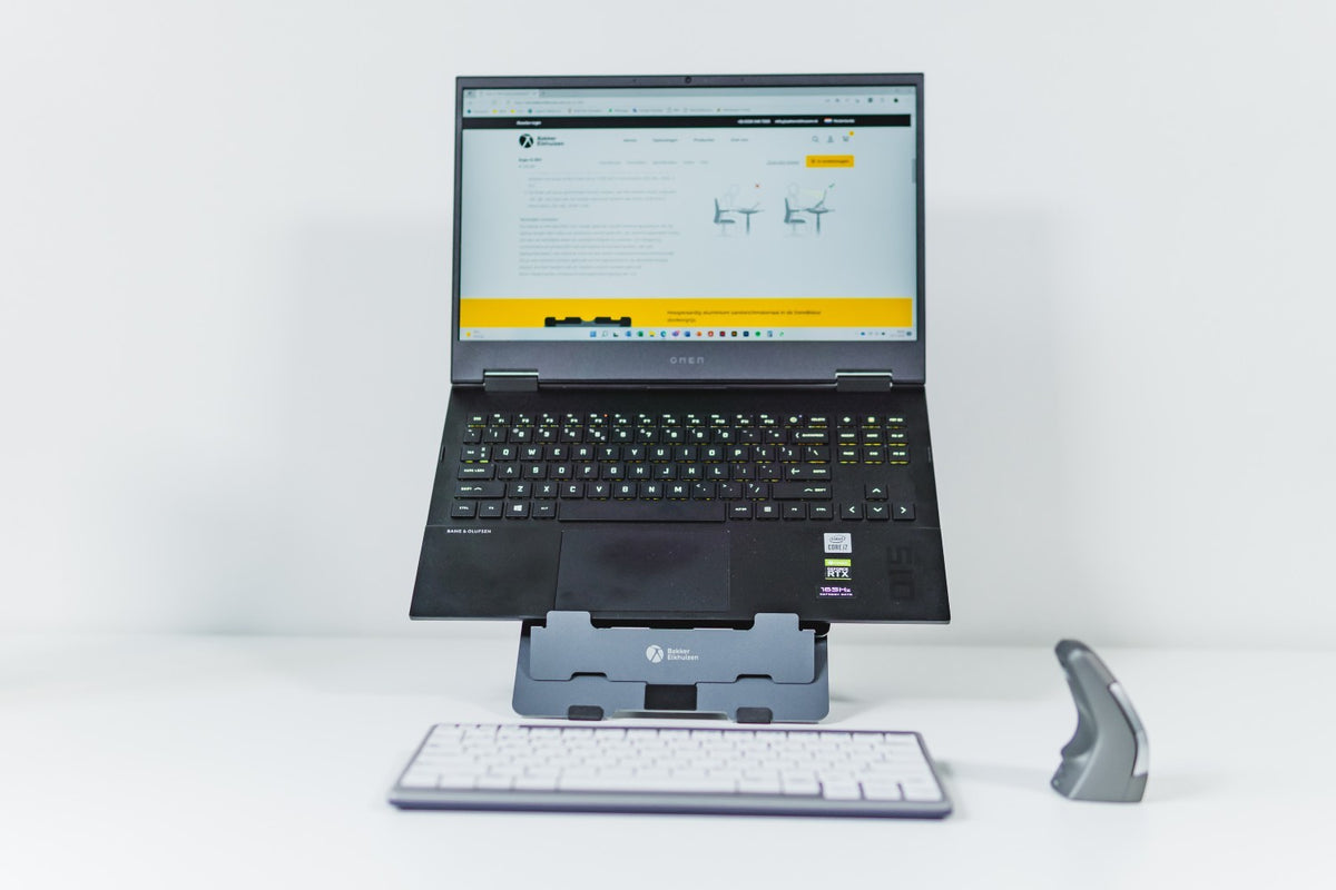 Support pour Ordinateur Portable FlexTop 170, Aluminium, Gris Foncé