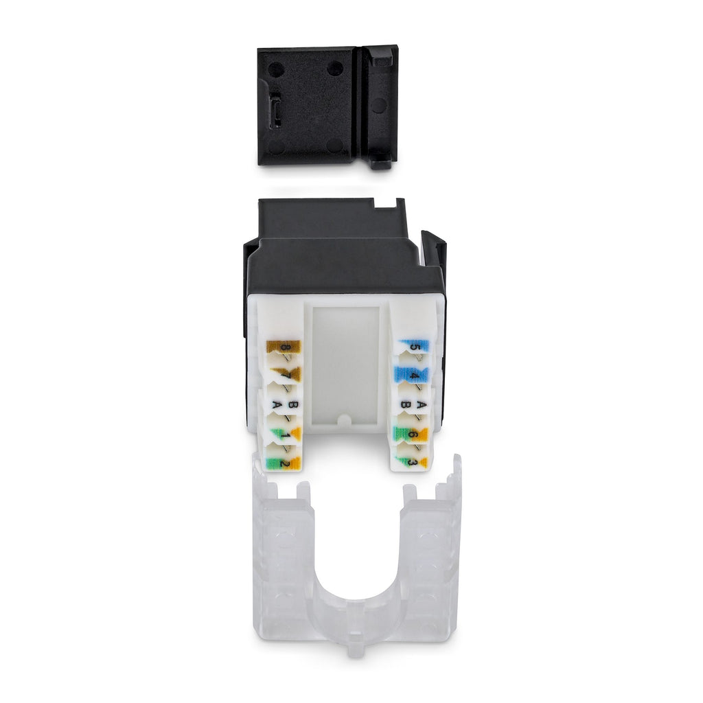 StarTech.com Jack Keystone Cat6, Lot de 24 Prises Ethernet RJ45 Keystone, Prise Murale UTP Cat6, Connecteur à 180 Degrés
