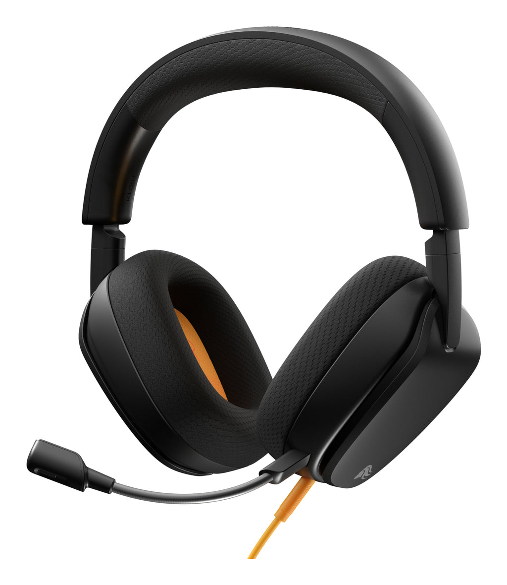 Glorious Gaming Glorious GHS Eternal - Casque gaming stéréo pour PC, PS5, PS4, Xbox, Switch. Transducteurs inclinés sur mesures, micro détachable 3,5 mm haute-clarté ajustable. Résistant, confort longue durée. Noir