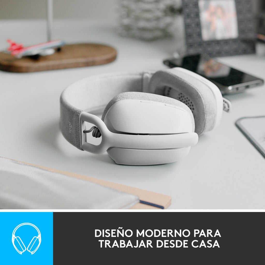 Logitech Zone Vibe 100 Trådløs Høretelefoner Hvid