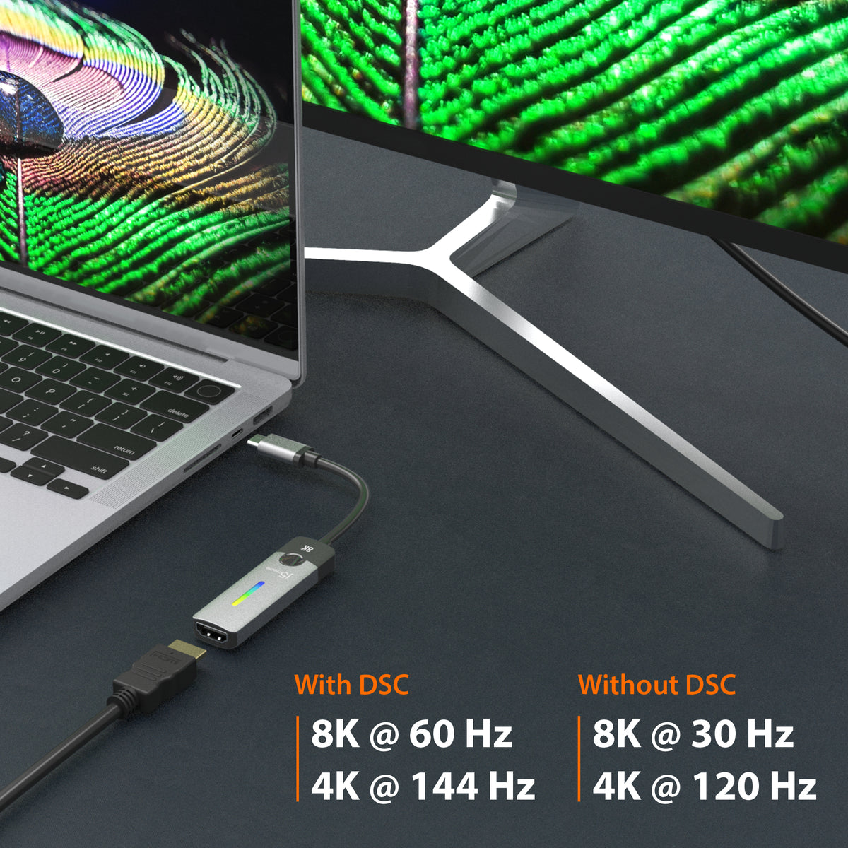 j5create JCA157-N Adaptateur USB-C® vers HDMI™ 2.1 8K