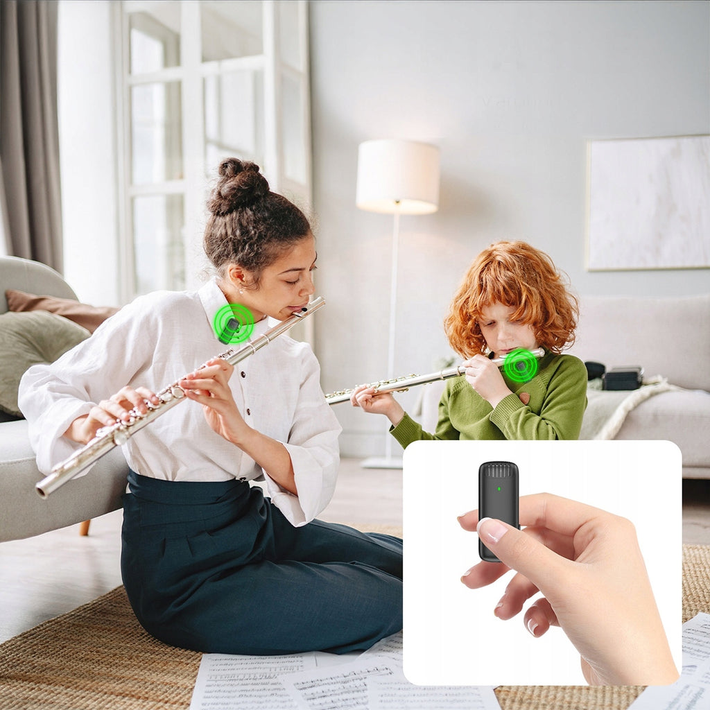 Microphone-cravate sans fil USB-C Bluetooth à effet de surface pour téléphone Zenwire TrueTone J13