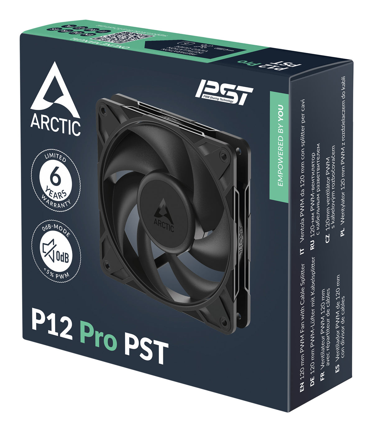 ARCTIC Freezer P12 Pro PST Ventilateur de Boîtier PC 12 cm Noir