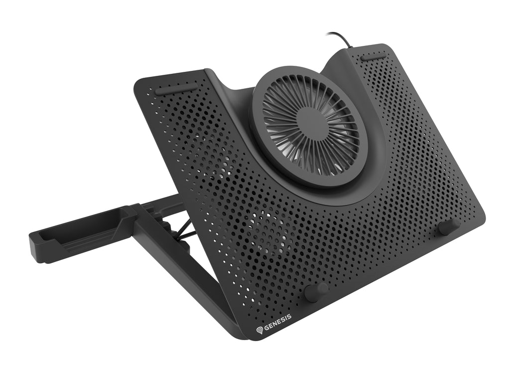 Système de refroidissement pour ordinateur portable Oxid 550, jusqu'à 17.3 pouces, 2800 tr/min, Noir