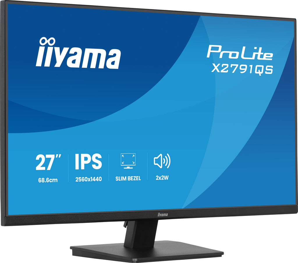 iiyama ProLite X2791QS-B1 écran plat de PC 68,6 cm (27") 2560 x 1440 pixels Quad HD LED Noir