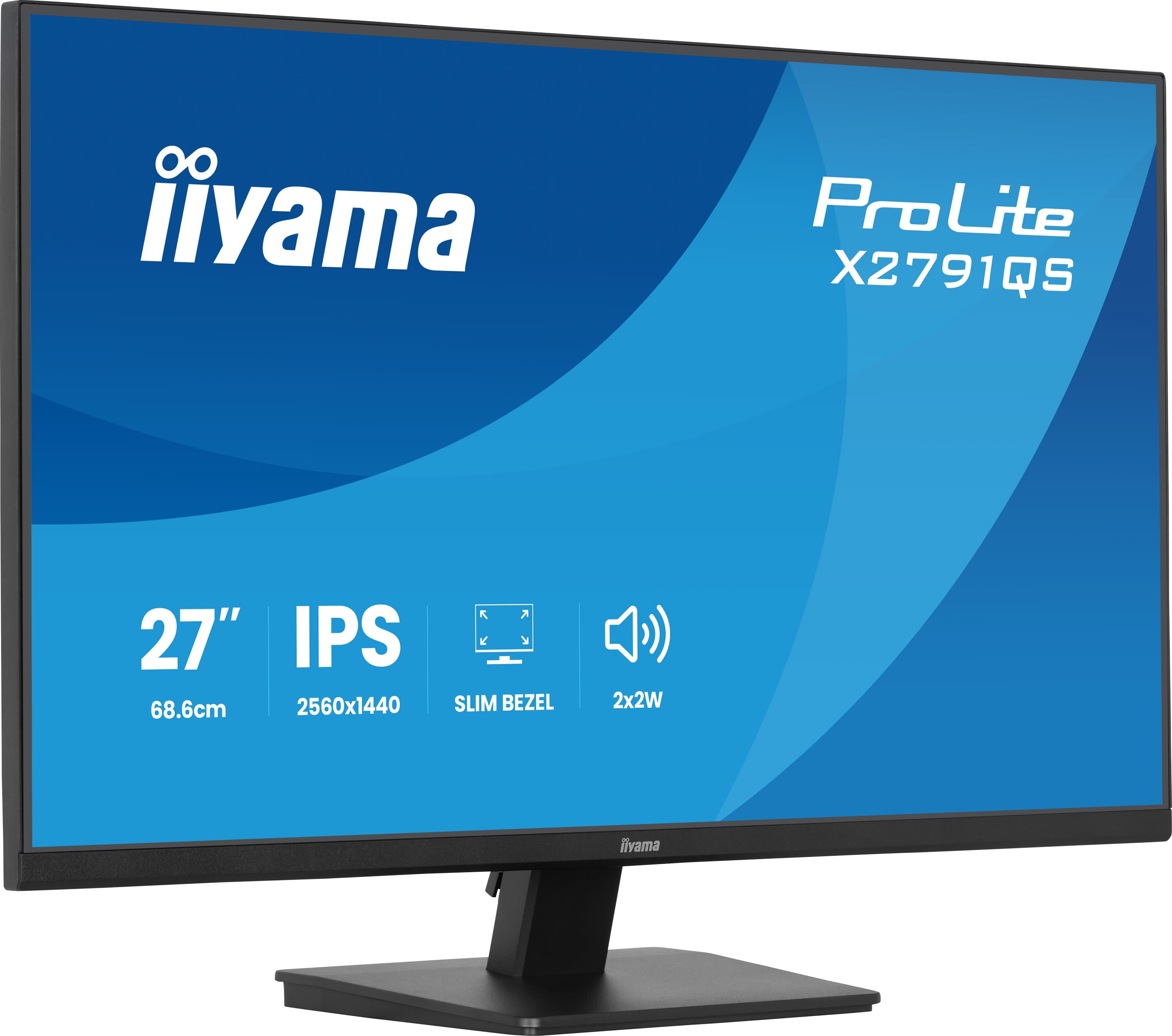 iiyama ProLite X2791QS-B1 écran plat de PC 68,6 cm (27") 2560 x 1440 pixels Quad HD LED Noir