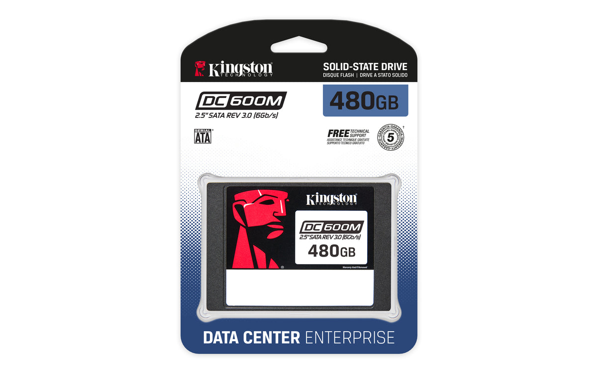 Kingston Technology SSD Enterprise DC600M SATA 2,5" 480 Go Usage Mixte