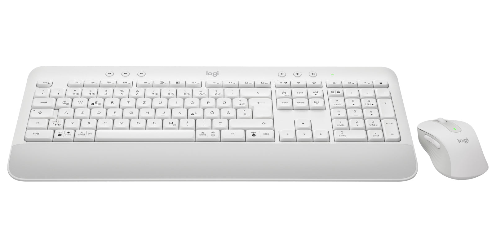 Logitech 920-011022 teclado Ratón incluido Oficina Bluetooth QWERTZ Alemán Blanco