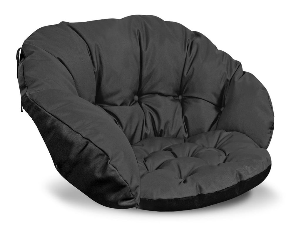 Zestaw ogrodowy 2x122x40cm + 190x40cm na krzesło kanapę huśtawkę meble rattanowe wodoodporny czarny