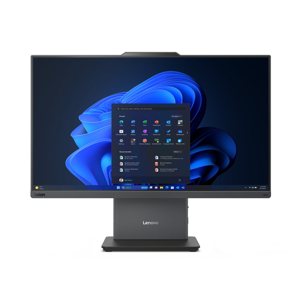 Lenovo ThinkCentre neo 50a 24 Gen 5 Intel Core 5 210H 60,5 cm (23.8") 1920 x 1080 pixels PC All-in-One 16 Go DDR5-SDRAM 256 Go SSD Windows 11 Pro Wi-Fi 6 (802.11ax) Gris