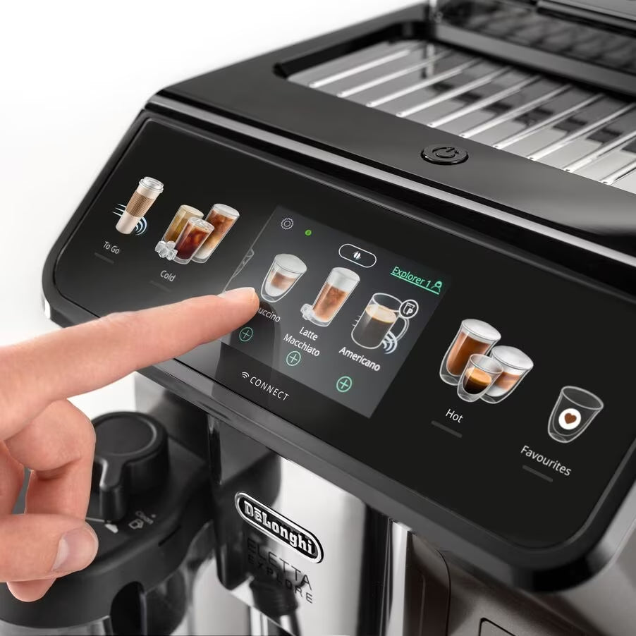 De’Longhi Eletta Explore ECAM450.86.T Machine à Espresso Entièrement Automatique, 1,8 L