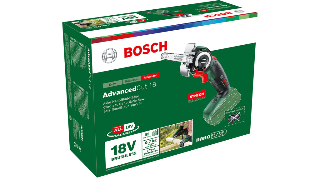 Bosch Bosch AdvancedCut 18 7000 tr/min Noir, Vert, Rouge, Argent