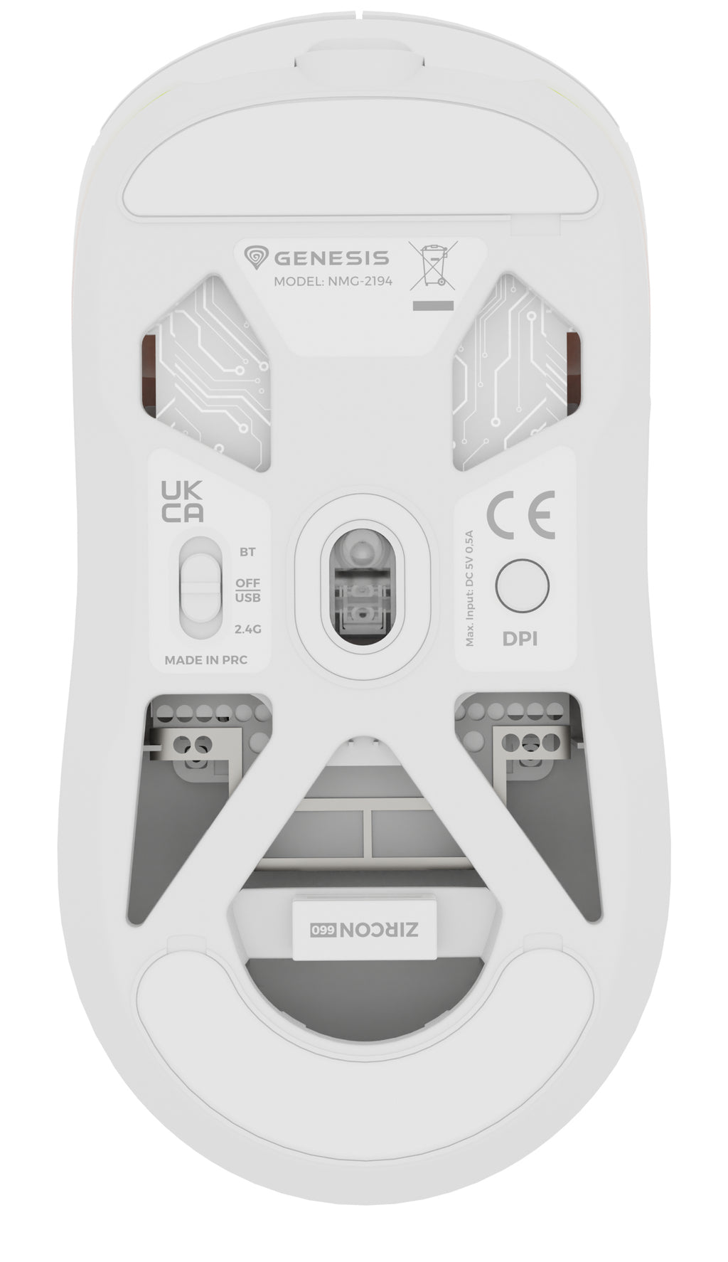 GENESIS NMG-2194 souris Gaming Ambidextre Bluetooth + USB Type-C Optique 26000 DPI