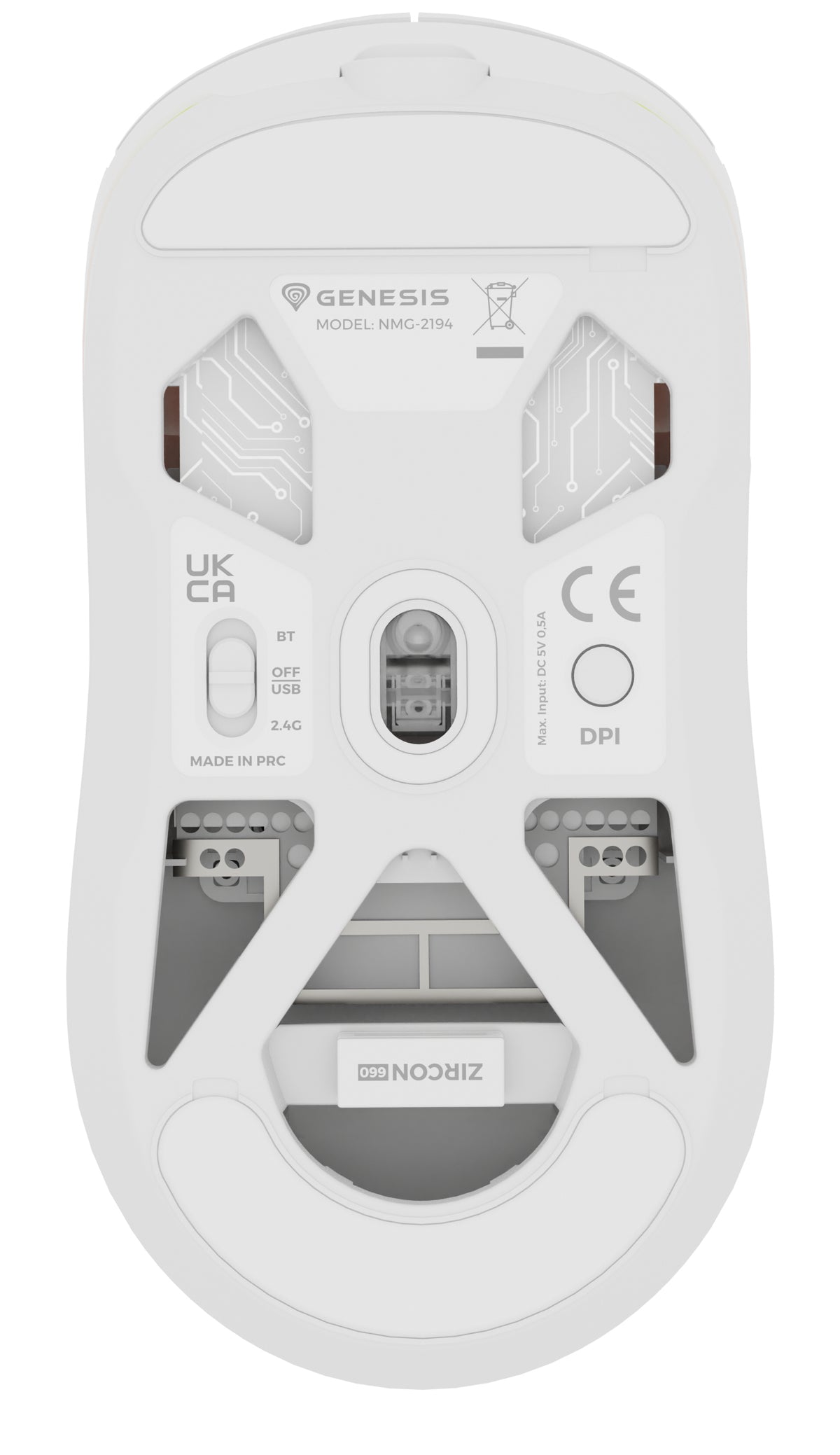 GENESIS NMG-2194 souris Gaming Ambidextre Bluetooth + USB Type-C Optique 26000 DPI