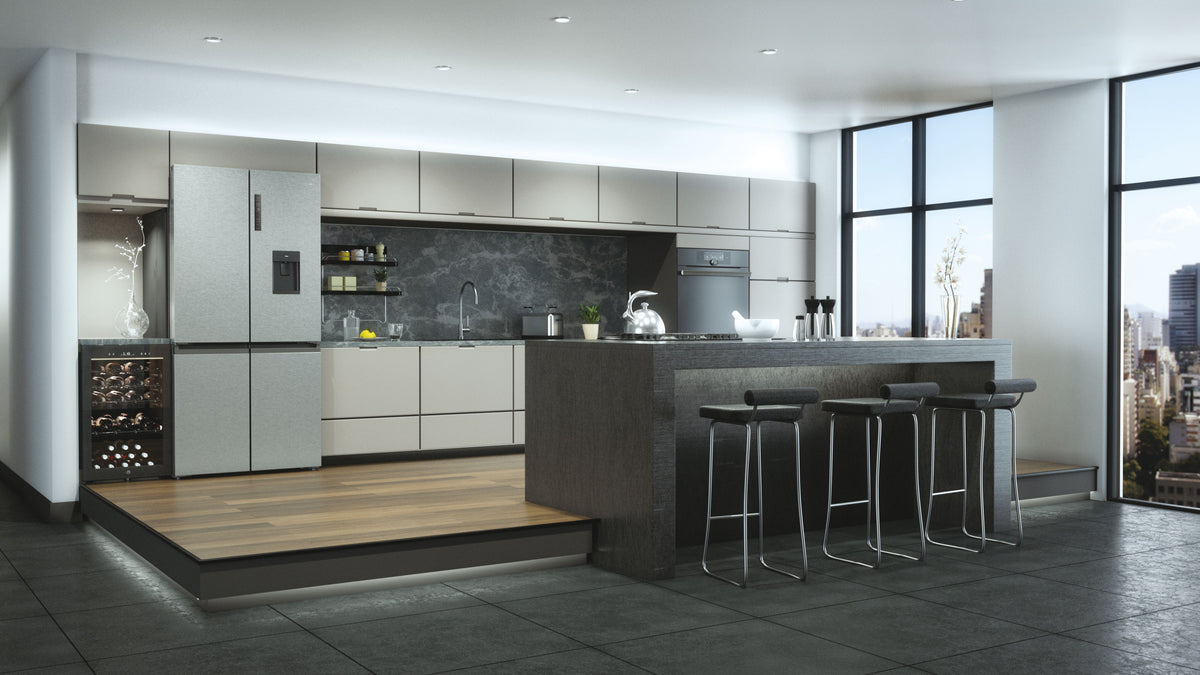 Haier Wine Bank 50 Serie 3 HWS49GAE Refroidisseur de vin compresseur Pose libre Noir 49 bouteille(s)