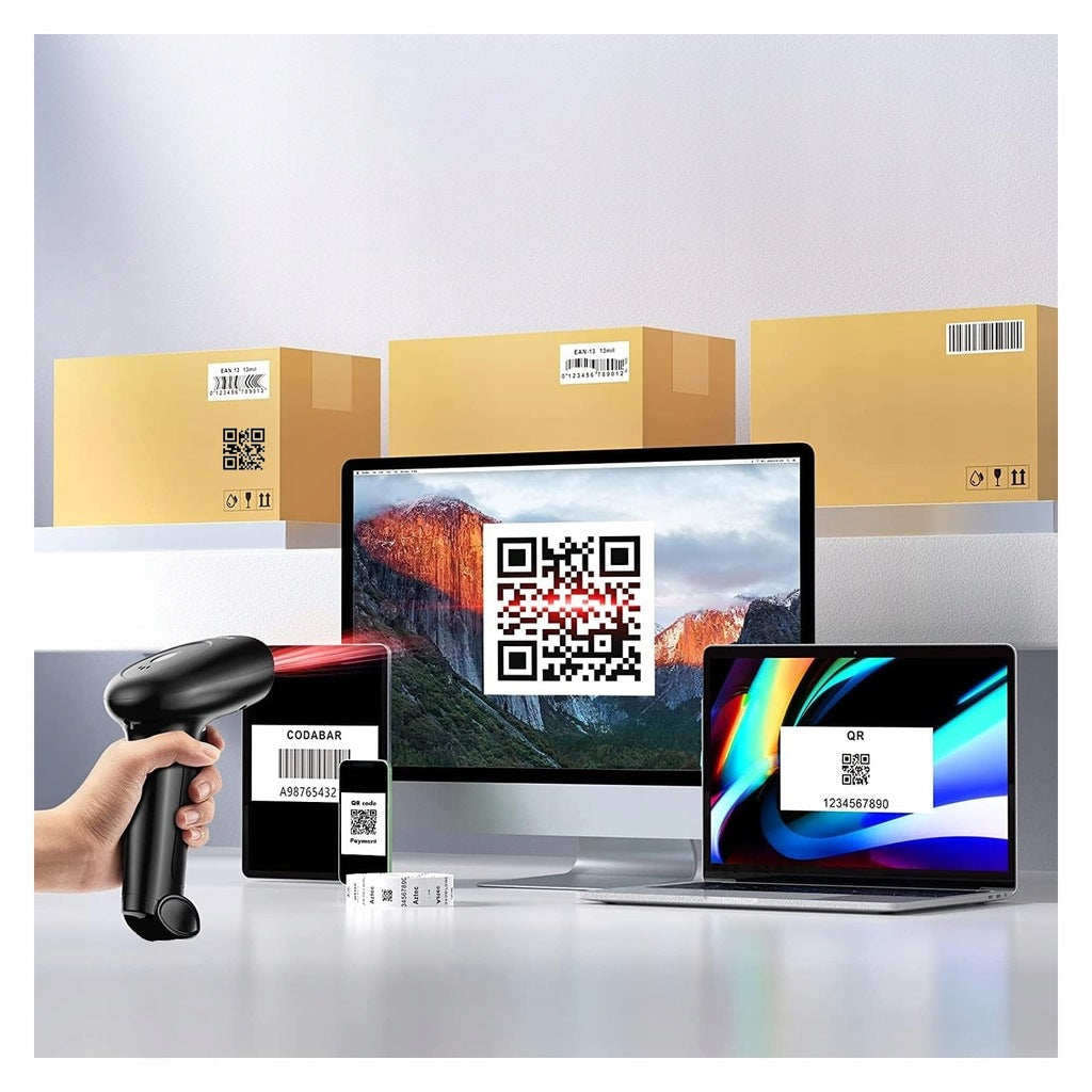 Lecteur de codes-barres et QR 1D/2D avec station d'accueil USB sans fil Zenwire W2503